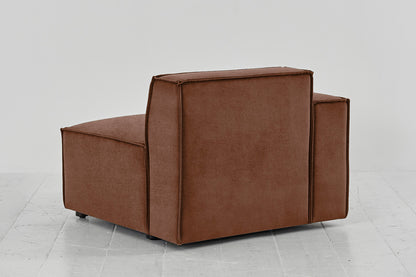 Model 03 Left Arm Sofa Module, Russet