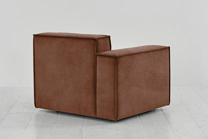 Model 03 Left Arm Sofa Module, Russet