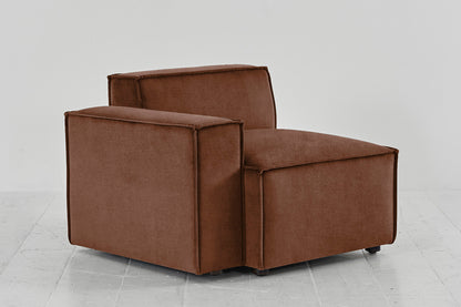 Model 03 Left Arm Sofa Module, Russet