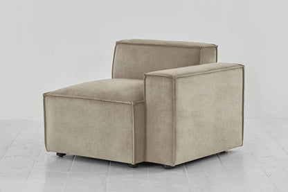Model 03 Right Arm Sofa Module, Flax