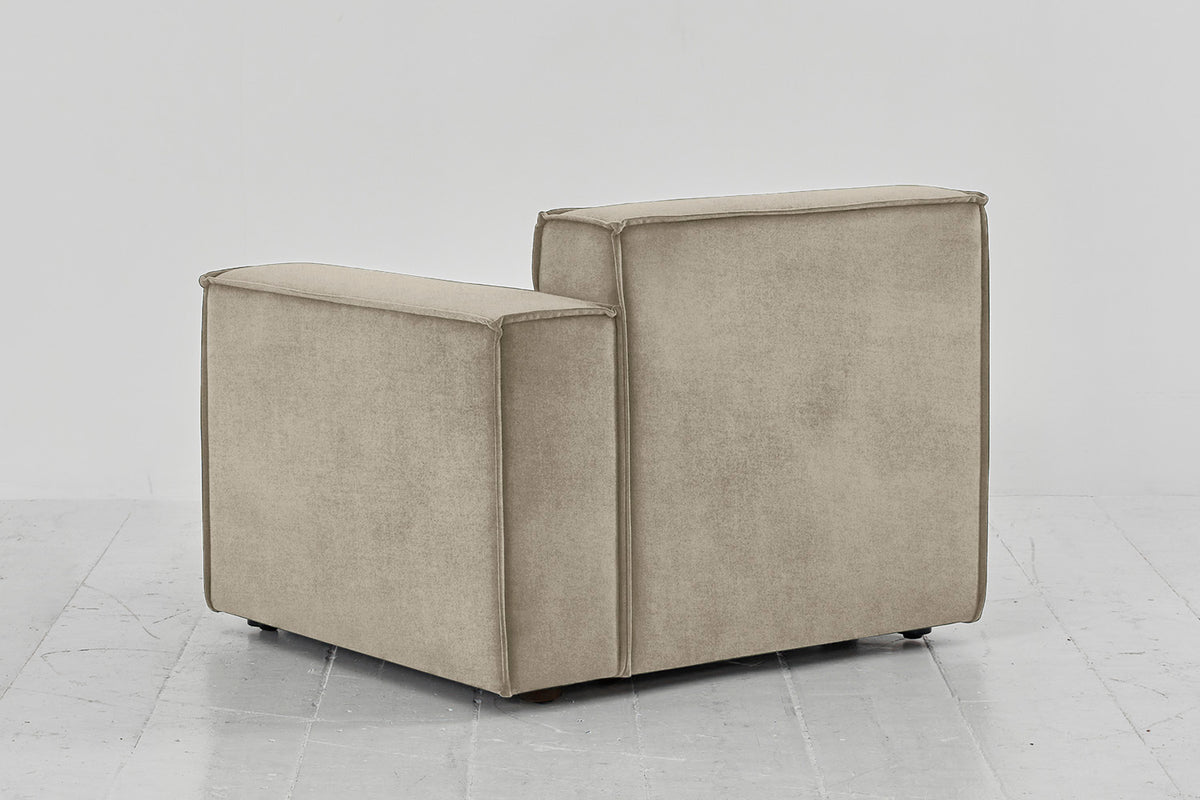 Model 03 Right Arm Sofa Module, Flax