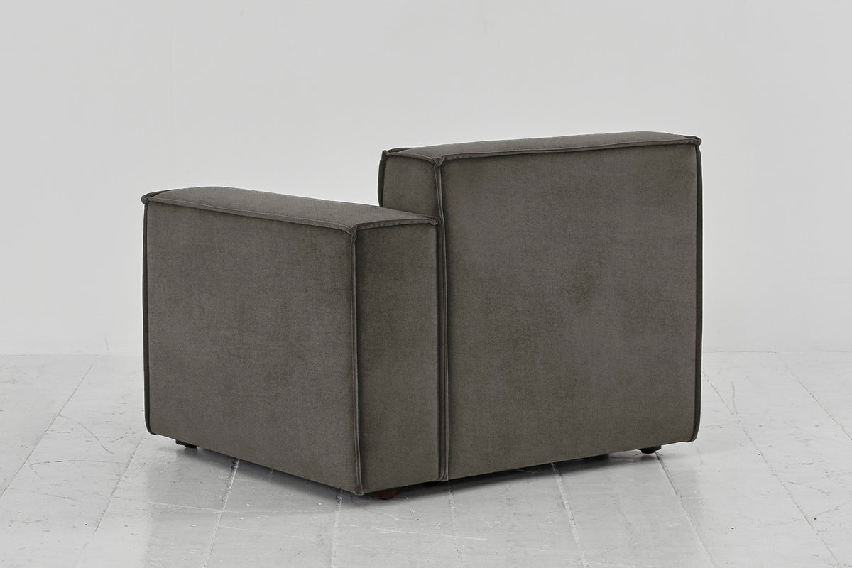 Model 03 Right Arm Sofa Module, Mink
