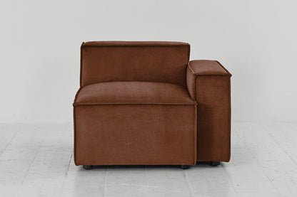 Model 03 Right Arm Sofa Module, Russet