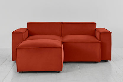 Model 03 2-Seater Left Chaise Sofa, Paprika
