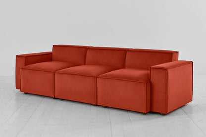 Model 03 3-Seater Sofa, Paprika