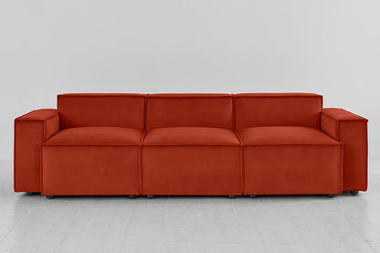 Model 03 3-Seater Sofa, Paprika