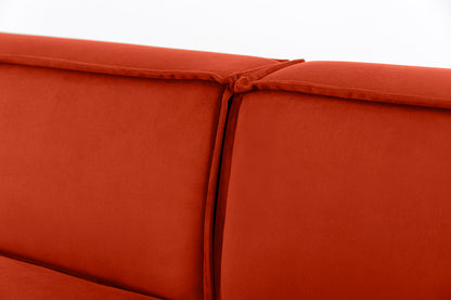 Model 03 3-Seater Left Chaise Sofa, Paprika