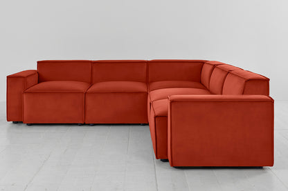 Model 03 Corner Sofa, Paprika