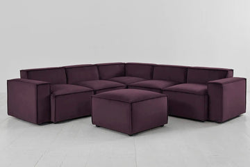 Model 03 Corner sofa w-ott Grape image 01.webp