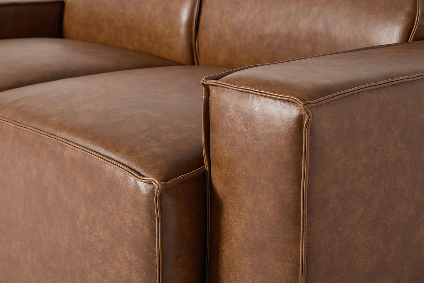 Model 03 2-Seater Right Chaise Sofa, Maple