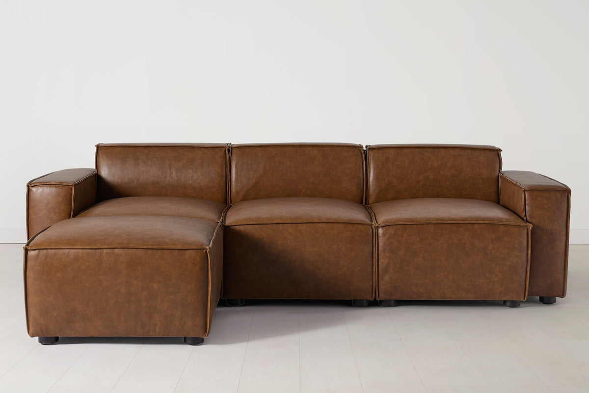 Model 03 3-Seater Left Chaise Sofa, Maple