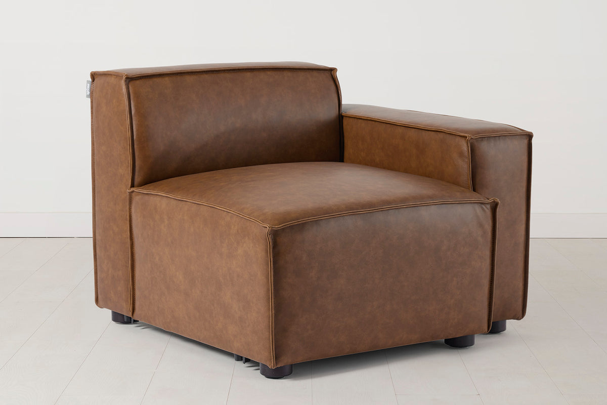 Model 03 Right Arm Sofa Module, Maple