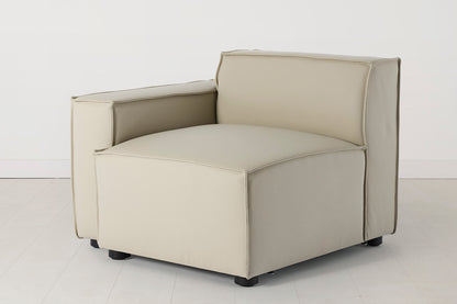 Model 03 Left Arm Sofa Module, Oyster