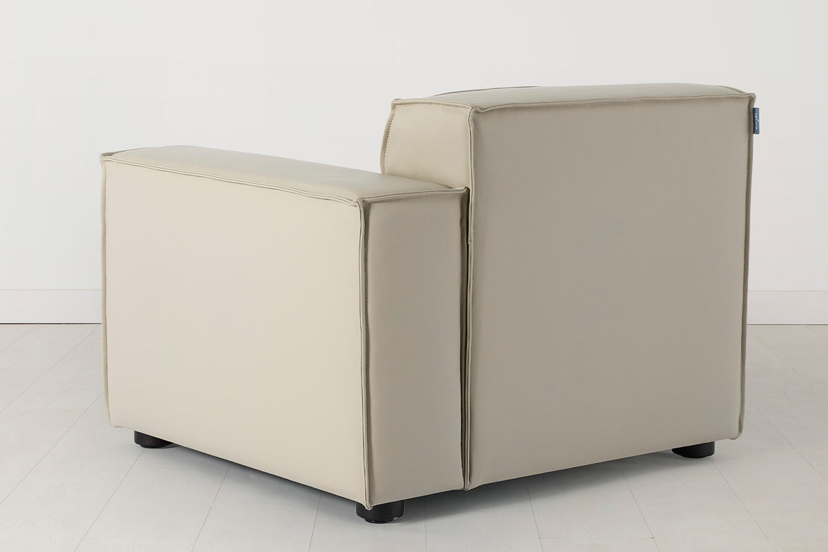 Model 03 Right Arm Sofa Module, Oyster