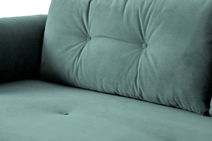 Model 04 Sofa Bed 3 Seater, Oak / Airforce