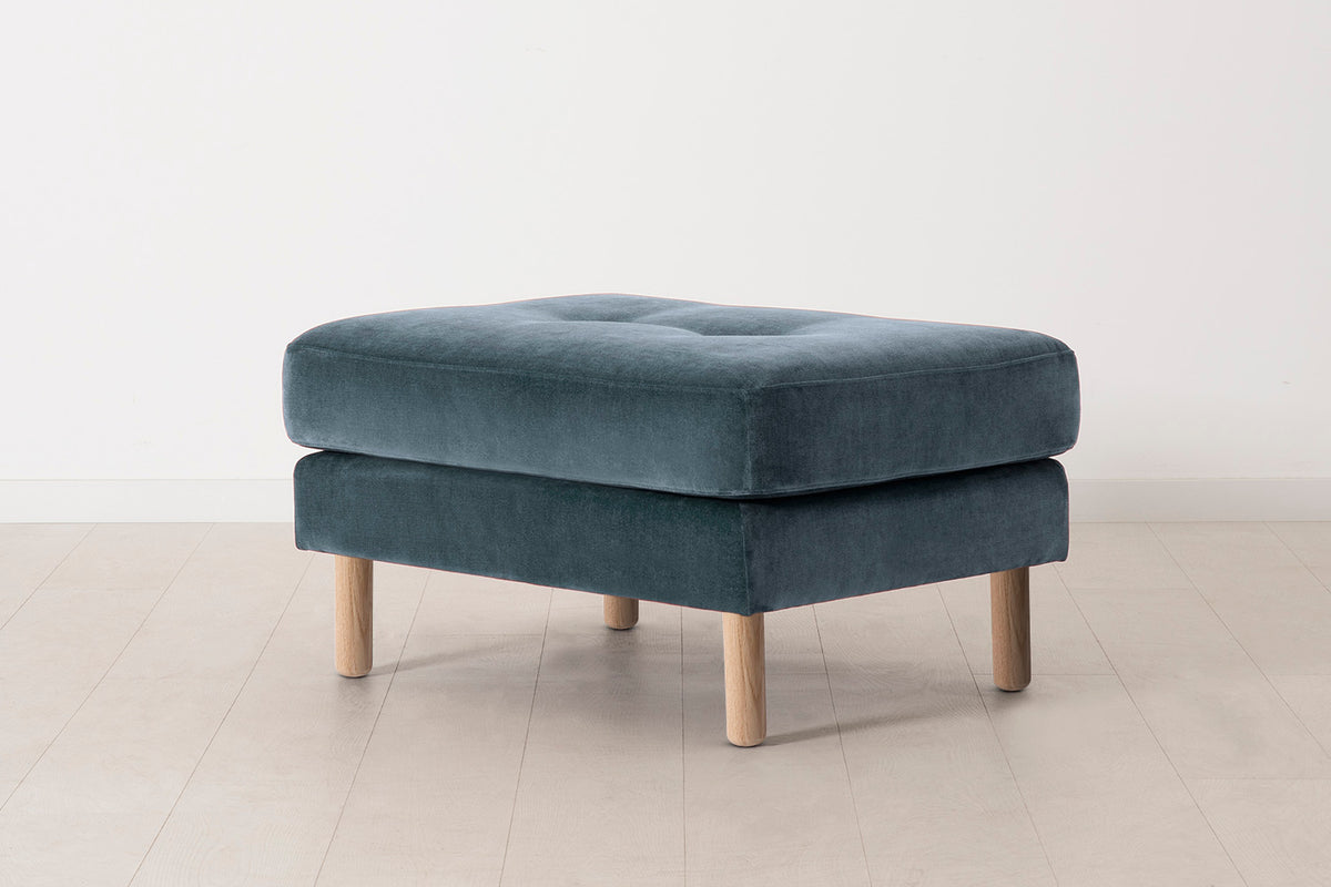 Model 04 Ottoman, Oak / Ocean
