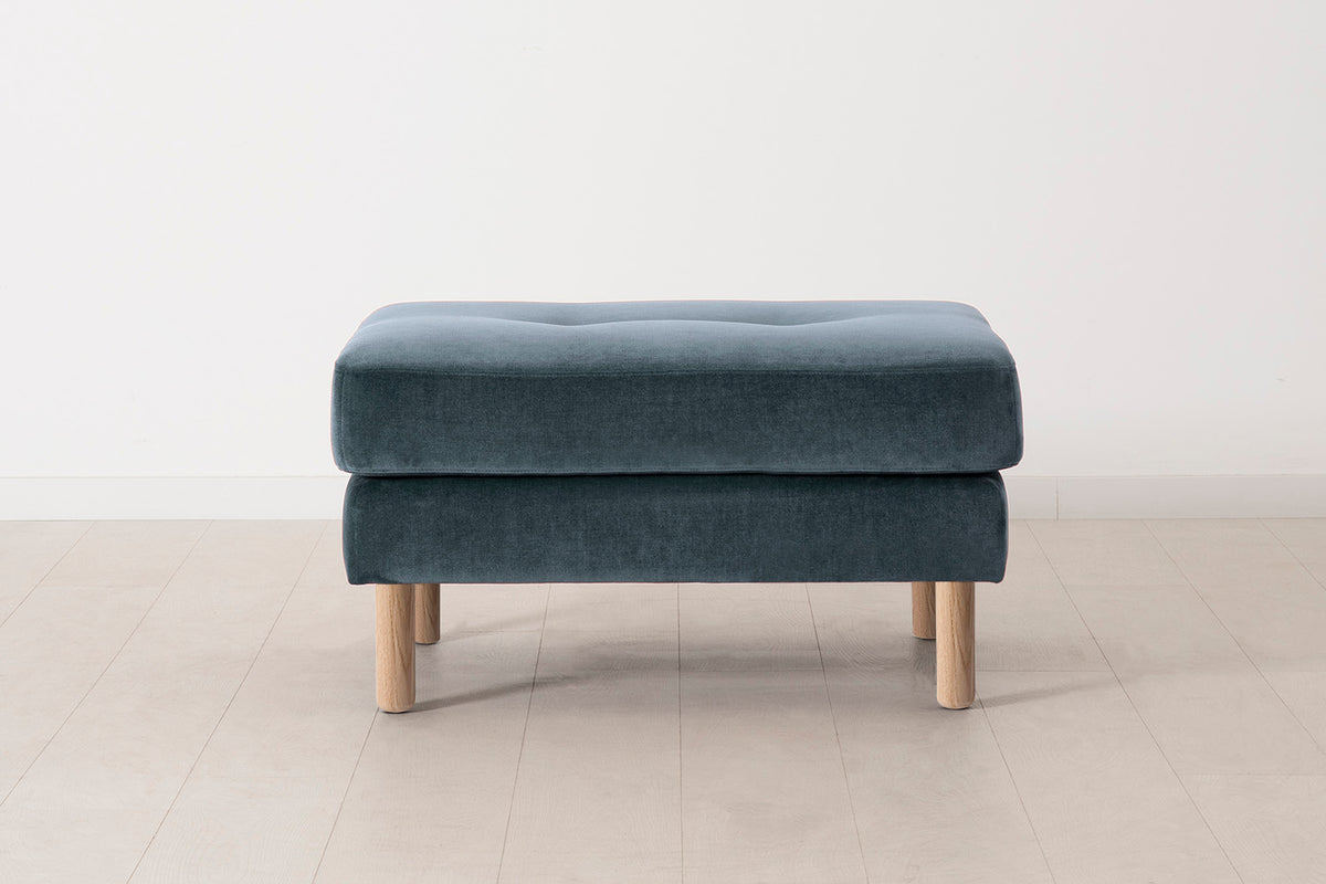 Model 04 Ottoman, Oak / Ocean