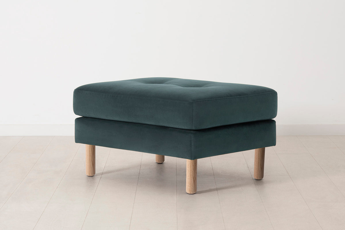 Model 04 Ottoman, Oak / Petrol