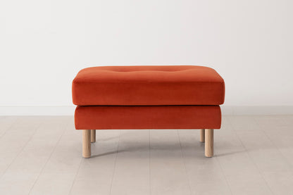 Model 04 Ottoman, Oak / Paprika
