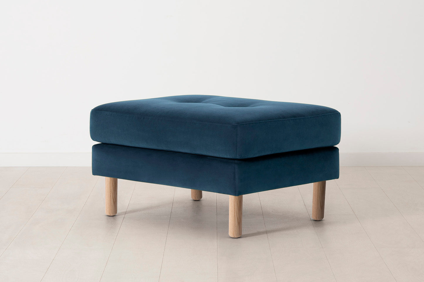 Model 04 Ottoman, Oak / Teal