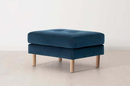 Model 04 Ottoman, Oak / Teal