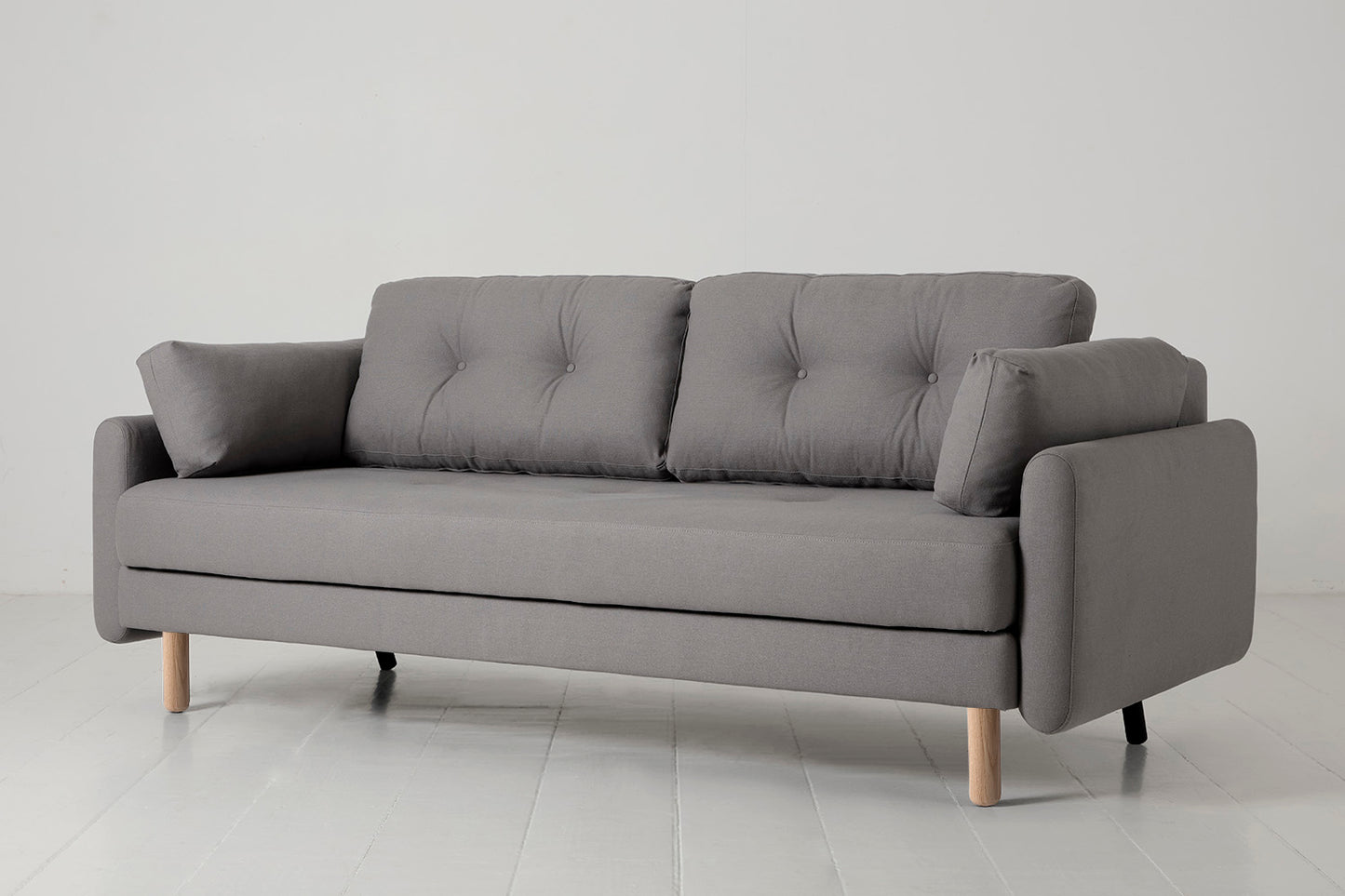 Model 04 Sofa Bed 3 Seater, Oak / Risso