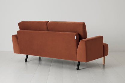 Model 05 2-Seater Sofa, Oak / Brick