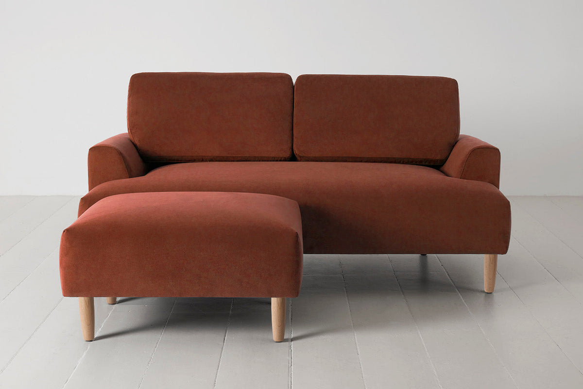 Model 05 Ottoman, Oak / Brick