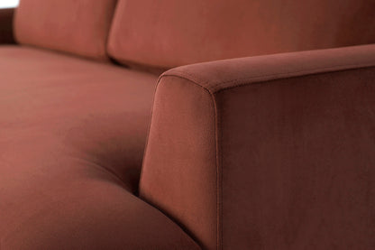 Model 05 3-Seater Sofa with ottoman, Brick