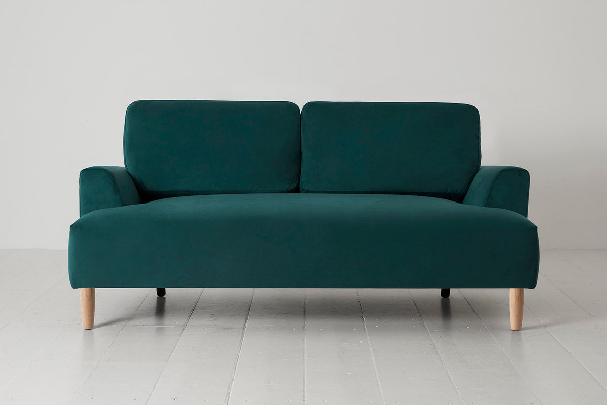 Model 05 2-Seater Sofa, Oak / Kingfisher