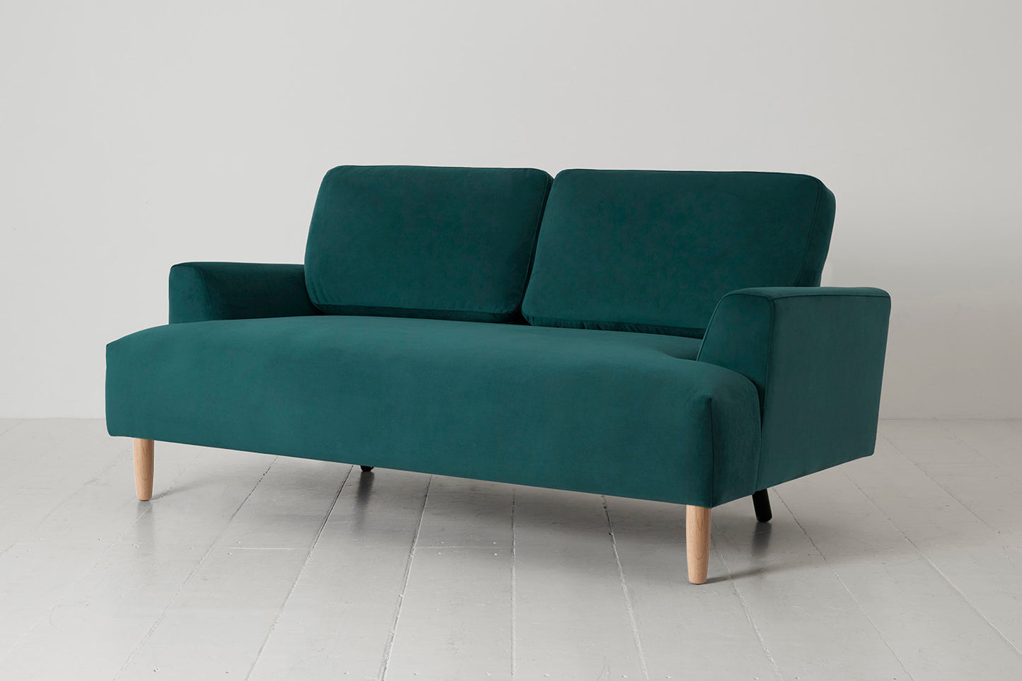 Model 05 2-Seater Sofa, Oak / Kingfisher