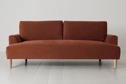 Model 05 3-Seater Sofa, Oak / Brick