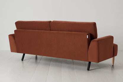 Model 05 3-Seater Sofa, Oak / Brick