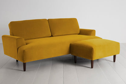 Model 05 3-Seater Sofa with ottoman, Mustard