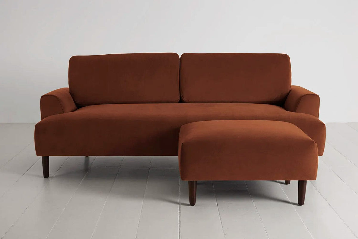 Model 05 3-Seater Sofa with ottoman, Umber