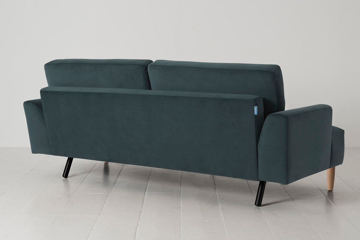 Model 05 3-Seater Sofa, Oak / Petrol