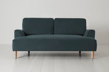 Model 05 2-Seater Sofa, Oak / Petrol