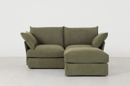 Model 06 2-Seater Right Chaise Sofa, Fennel