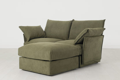 Model 06 2-Seater Right Chaise Sofa, Fennel