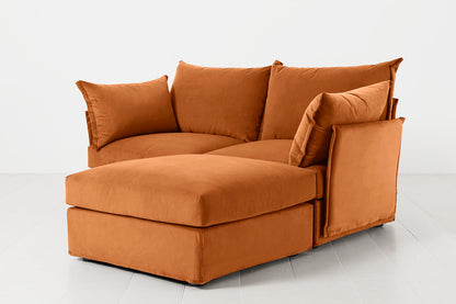 Model 06 2-Seater Right Chaise Sofa, Bronze