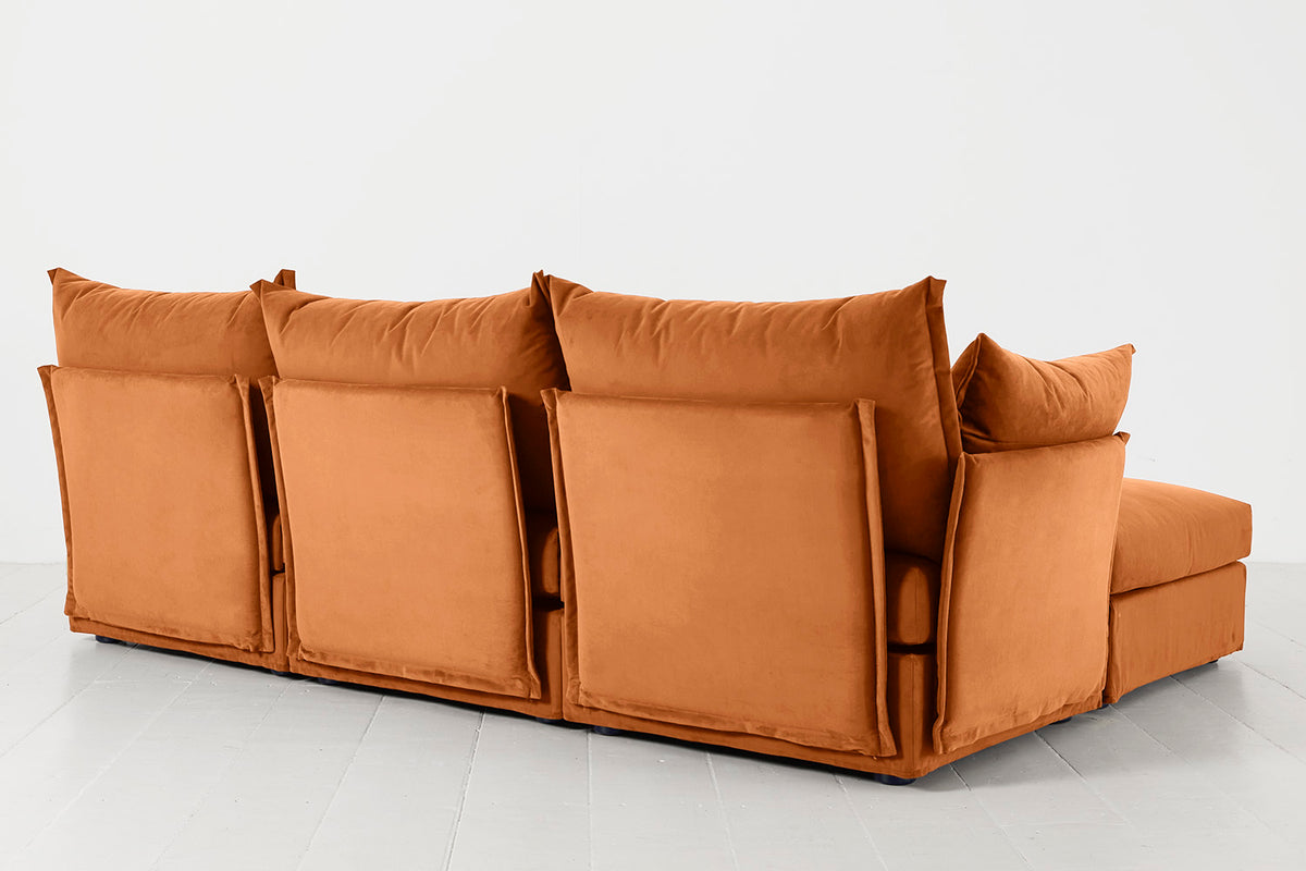 Model 06 3-Seater Left Chaise Sofa, Bronze