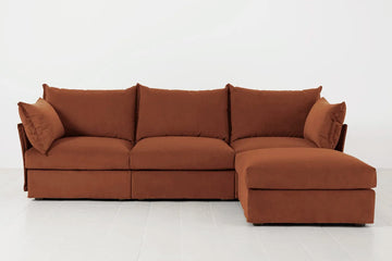 Model 06 3 seater Right chaise Umber image 01.webp