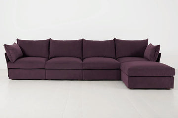 Model 06 4 seater Right chaise Grape image 01.webp