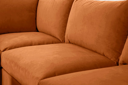 Model 06 Corner Sofa with Ottoman, Bronze