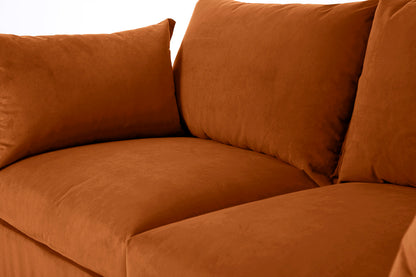 Model 06 2-Seater Right Chaise Sofa, Bronze