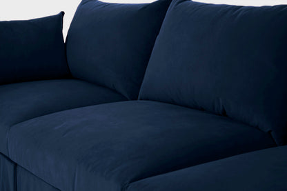 Model 06 3-Seater Left Chaise Sofa, Indigo