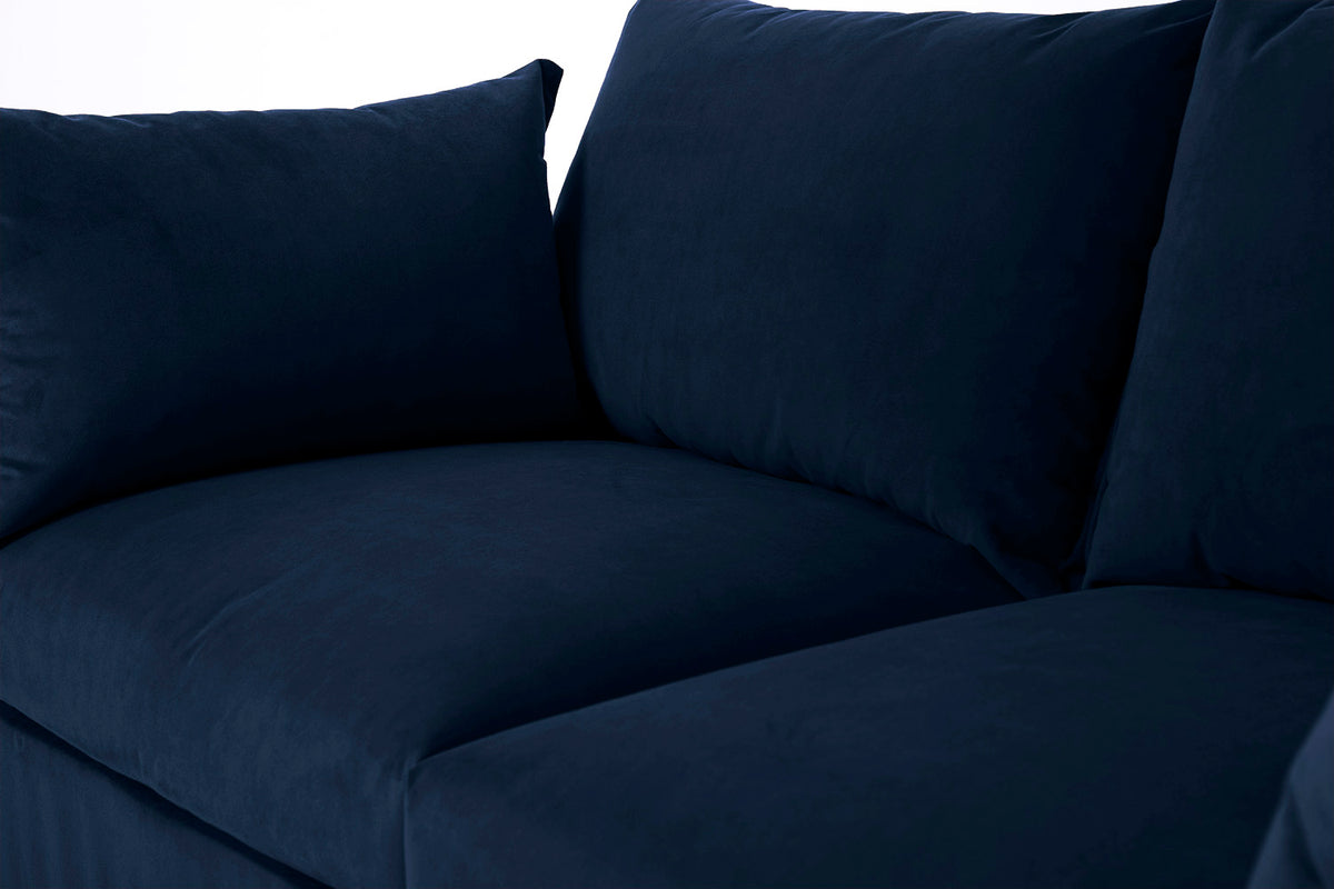 Model 06 2-Seater Left Chaise Sofa, Indigo