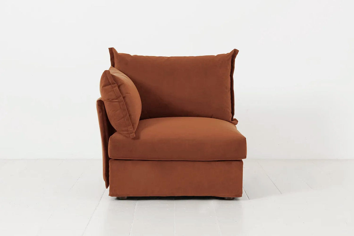 Model 06 Left Arm Module Sofa, Umber