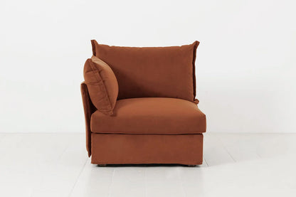 Model 06 Left Arm Module Sofa, Umber