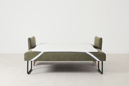 Model 08 Sofa Bed 2.5 Seater, Oak / Fennel